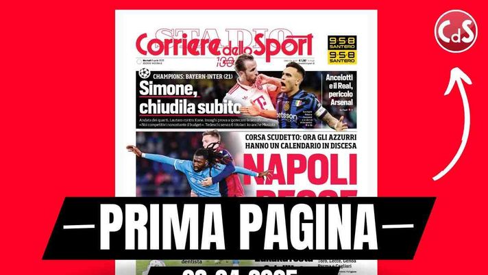 Prima Pagina Corriere dello Sport 08-04-2025 Prima Pagina Corriere dello Sport 08-04-2025
