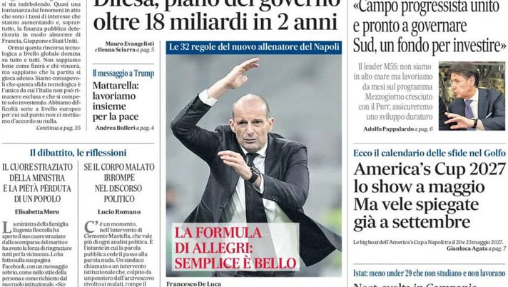Prime pagine giornali sportivi oggi: il Napoli sui media- immagine 1