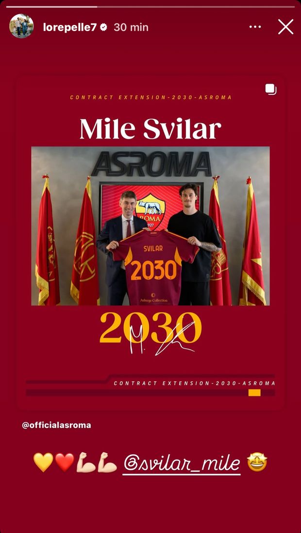 Rinnovo Svilar, le reazioni social dei compagni e non solo: da Mancini a Nainggolan- immagine 2