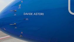FOTO – ITA Airwyas omaggia Davide Astori su un proprio aereo