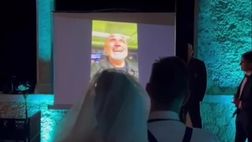 Spalletti, sorpresa ad una coppia di sposi senesi: il videomessaggio alle nozze