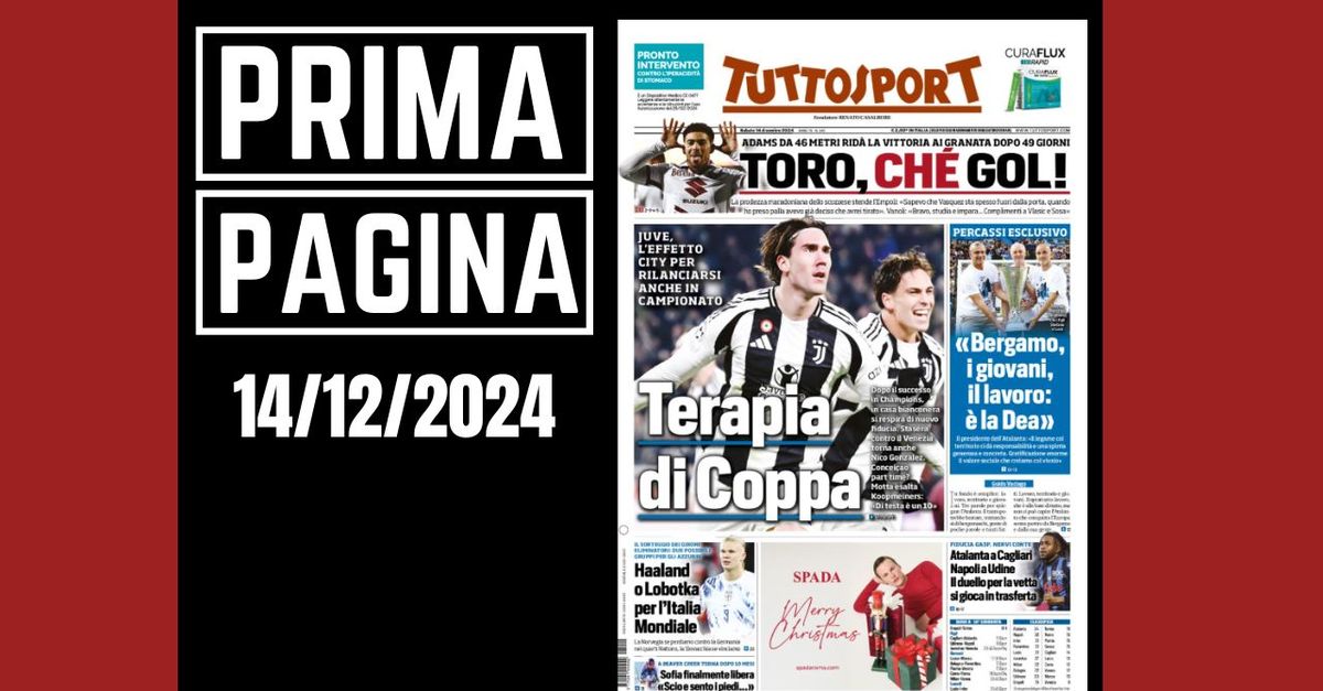 Prima pagina Tuttosport: tanto spazio al calcio e alla Serie A