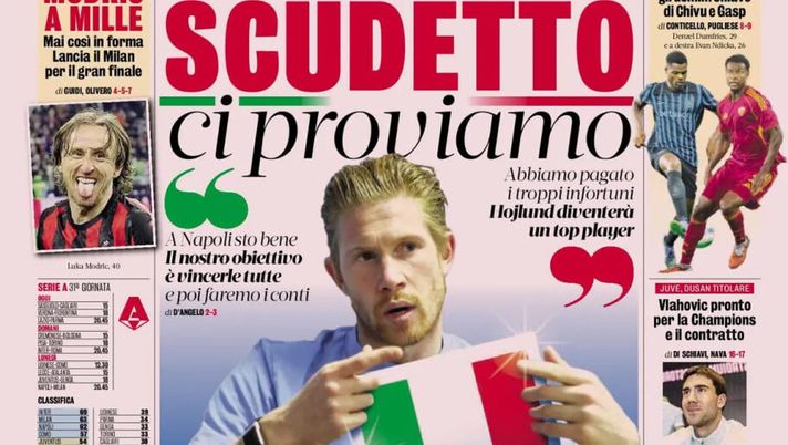 Prime pagine giornali sportivi oggi: il Napoli sui media- immagine 1