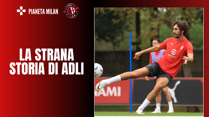 Yacine Adli, centrocampista del Milan, qui durante una sessione di allenamento a Milanello (Getty Images) | AC Milan News Yacine Adli, centrocampista del Milan