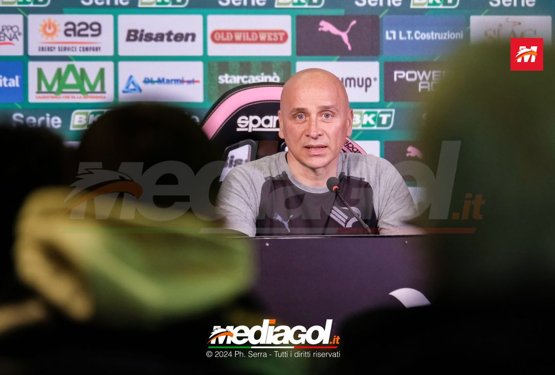 FOTO PALERMO, verso il Como: Corini in sala stampa (GALLERY) - immagine 7