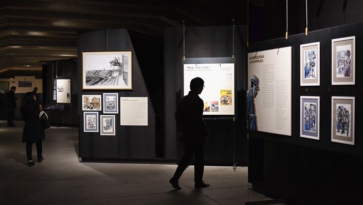 MILAN, ITALY - FEBRUARY 25: A general view during the Arpad Weisz Exhibition on February 25, 2019 in Milan, Italy. (Photo by Claudio Villa - Inter/FC Internazionale via Getty Images) Lei conosce Arpad Weisz? La grande storia del calcio a teatro… - immagine 1