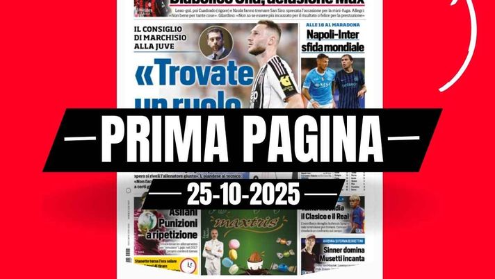 Prima pagina Corriere dello Sport: 'Milan-Pisa 2-2. Max sbatte il muso' Prima pagina Corriere dello Sport: 'Milan-Pisa 2-2. Max sbatte il muso'