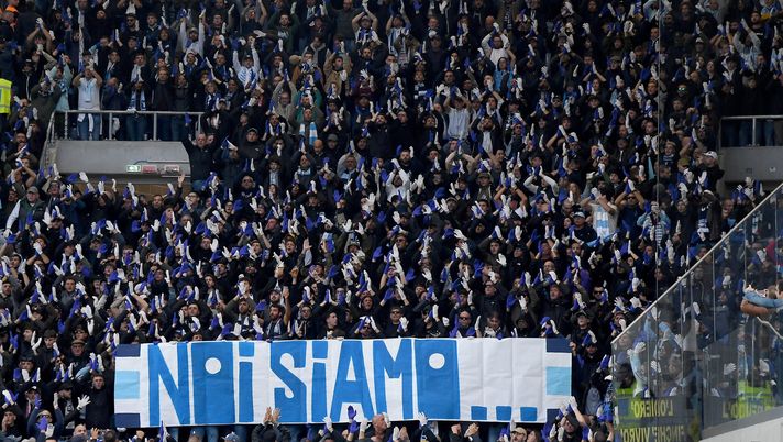Tifosi Lazio a Bergamo