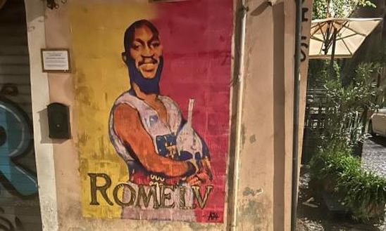 A Roma è già Lukaku-mania: spunta il primo murale dedicato al belga- immagine 2