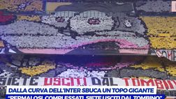 VIDEO Inter-Milan, spettacolo e sfottò sugli spalti: ecco le coreografie pre derby
