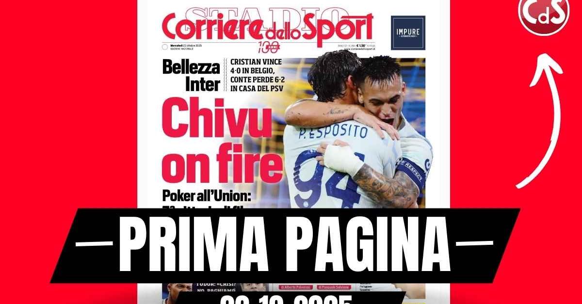 Prima pagina Corriere dello Sport: “Caso Milan Fiorentina, per l’AIA il rigore non c’era”