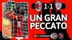 Milan-Cagliari 1-1, Abraham si è divorato di tutto: pareggio pesante