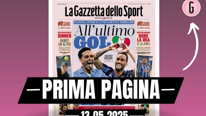 Prima pagina Gazzetta dello Sport: 'Milan-Bologna è più di una coppa'