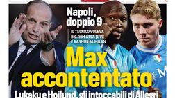 Prime pagine giornali sportivi oggi: il Napoli sui media