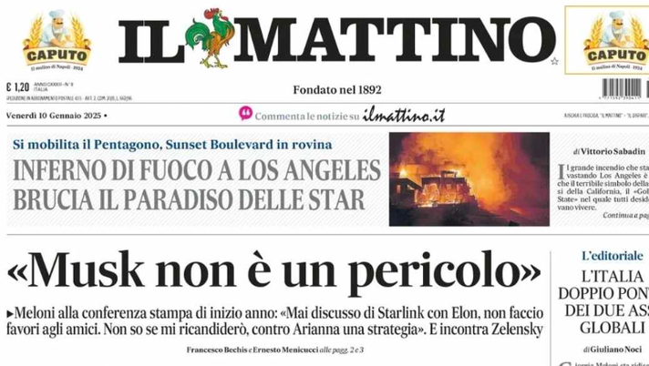PRIMA PAGINA IL MATTINO OGGI: “Il Psg fa rotta su Kvara” - immagine 1