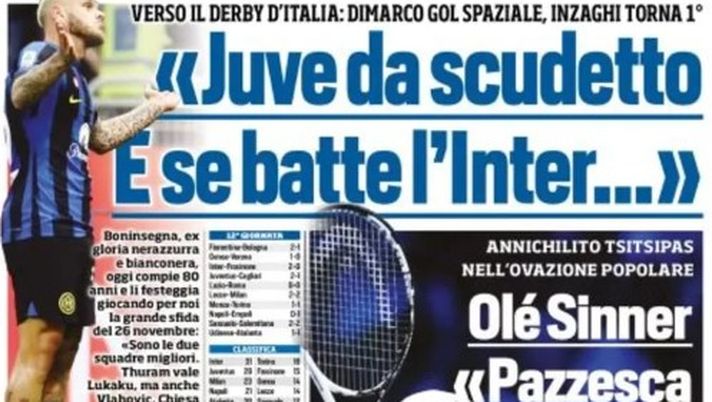 EDICOLA / TS, Boninsegna: “Inter e Juve, le migliori. Thuram vale Lukaku” - immagine 1