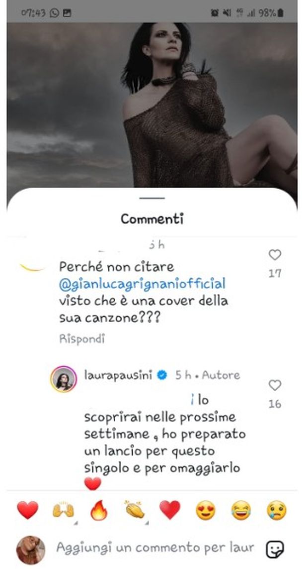 Laura Pausini annuncia un nuovo singolo. Scoppia la polemica con Gianluca Grignani- immagine 6