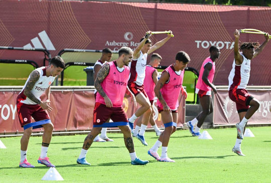 L’allenamento della Roma in vista della gara contro il Cagliari – FOTO GALLERY - immagine 6