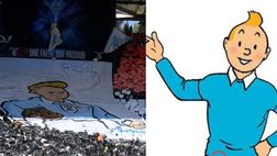 Lazio-Roma, l’ironia sulla coreografia della Nord: “È Tintin a Corso Francia”