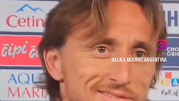 Il sorriso di Luka Modric alla domanda sul Milan