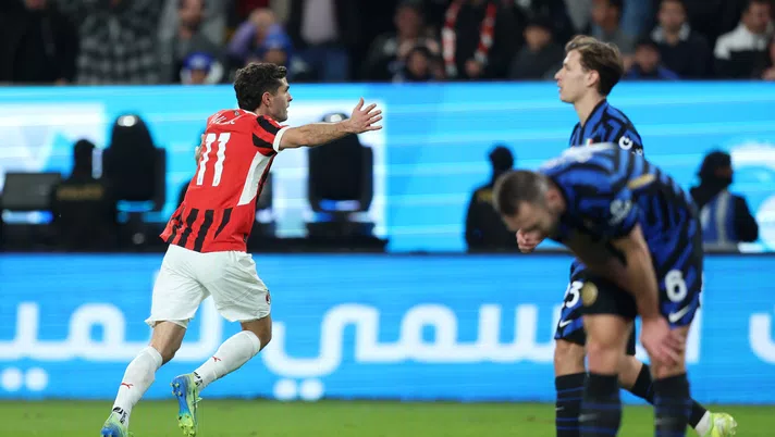Christian Pulisic derby Inter-Milan 2-3 Supercoppa italiana 2025