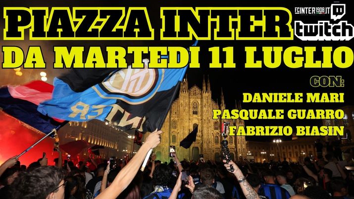 Fcinter1908, arriva su Twitch “Piazza Inter”: la nuova trasmissione di Mari, Guarro e Biasin - immagine 1
