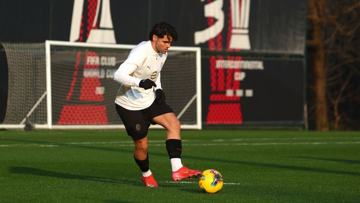 Riccardo Sottil AC Milan allenamento Milanello
