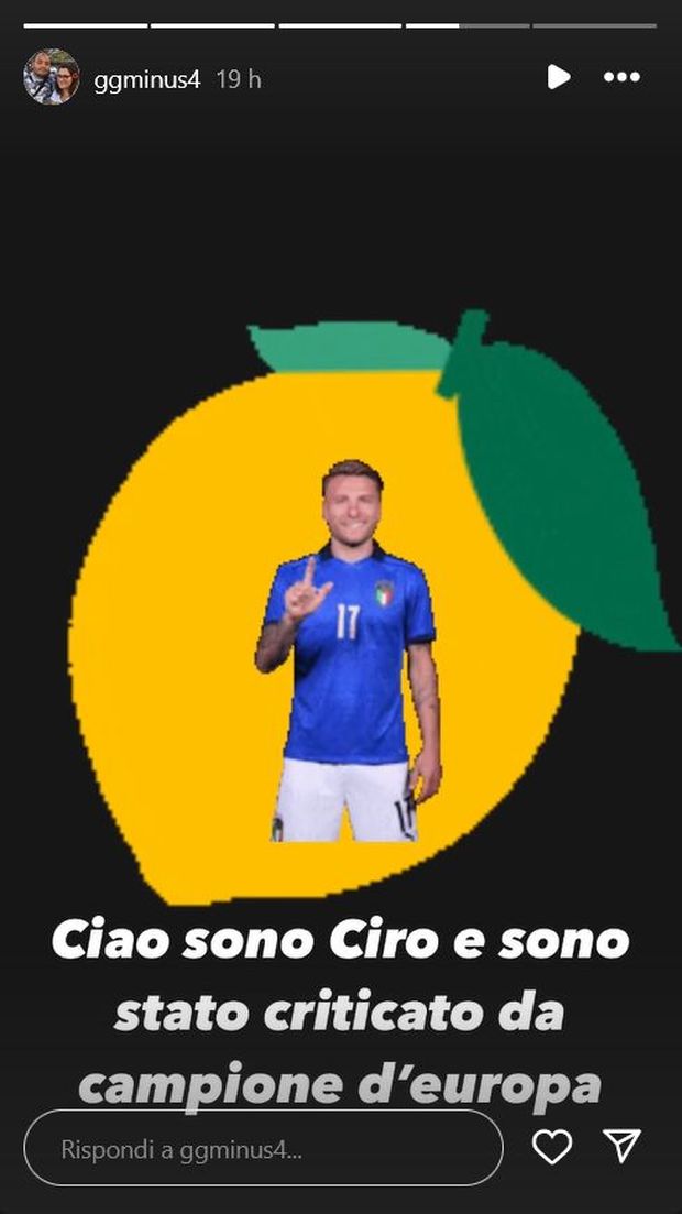 Instagram @ggminus4  Italia eliminata da Euro 2024, il fratello di Immobile: “Ora a chi diamo la colpa?”- immagine 4