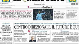 PRIMA PAGINA IL MATTINO OGGI: “Missione Bergamo, è già sfida scudetto”