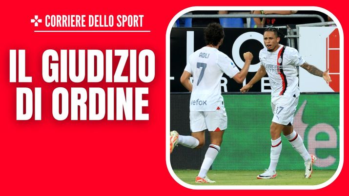 Noah Okafor e Adli AC Milan Cagliari-Milan 1-3 Serie A 2023-2024