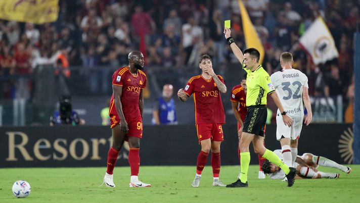 Roma-Milan, la moviola: espulso Tomori. Giallo per Paredes e Lukaku - immagine 1