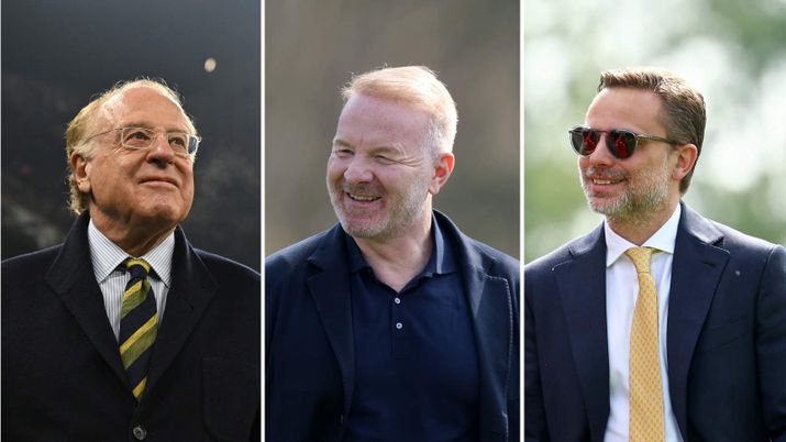 Milan, Paolo Scaroni, Igli Tare e Giorgio Furlani