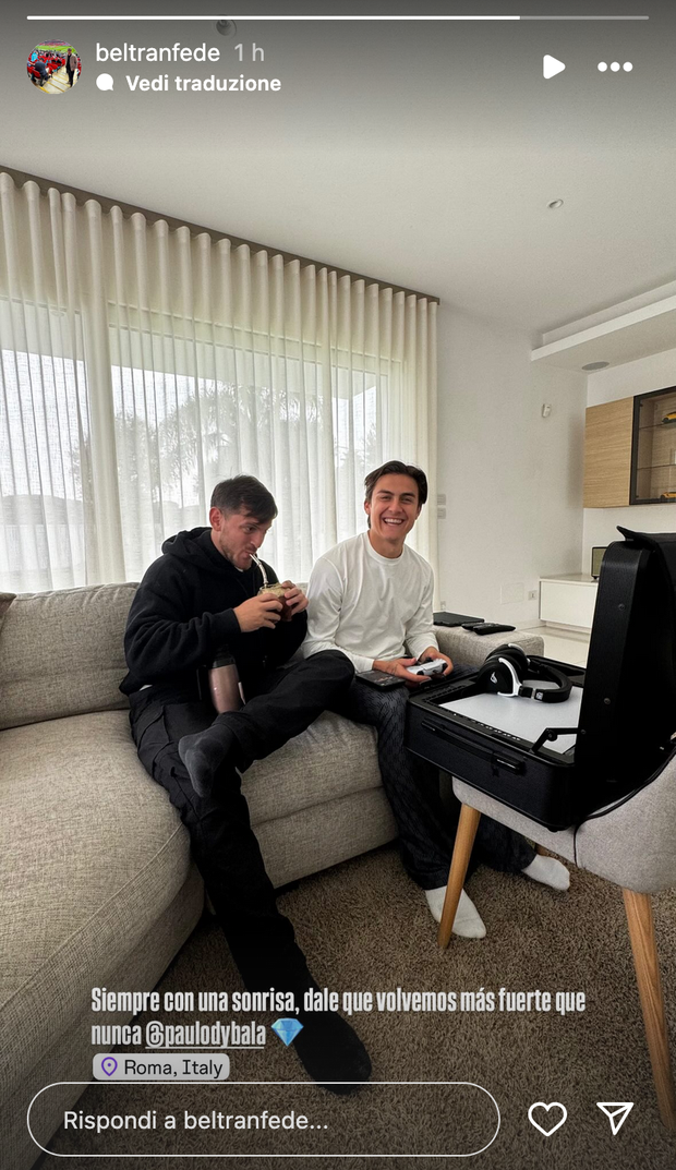 Il fratello di Beltran a casa di Dybala: “Dai che torniamo più forti che mai”- immagine 2