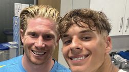 FOTO Palermo, ultimo giorno a Manchester: Vasic, Segre e l’incontro con De Bruyne