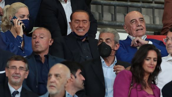 Berlusconi e Galliani all'U-Power Stadium per una partita del Monza. (Foto di Emilio Andreoli/Getty Images) Monza, ufficiale la retrocessione in Serie B: storia di un disastro annunciato- immagine 5