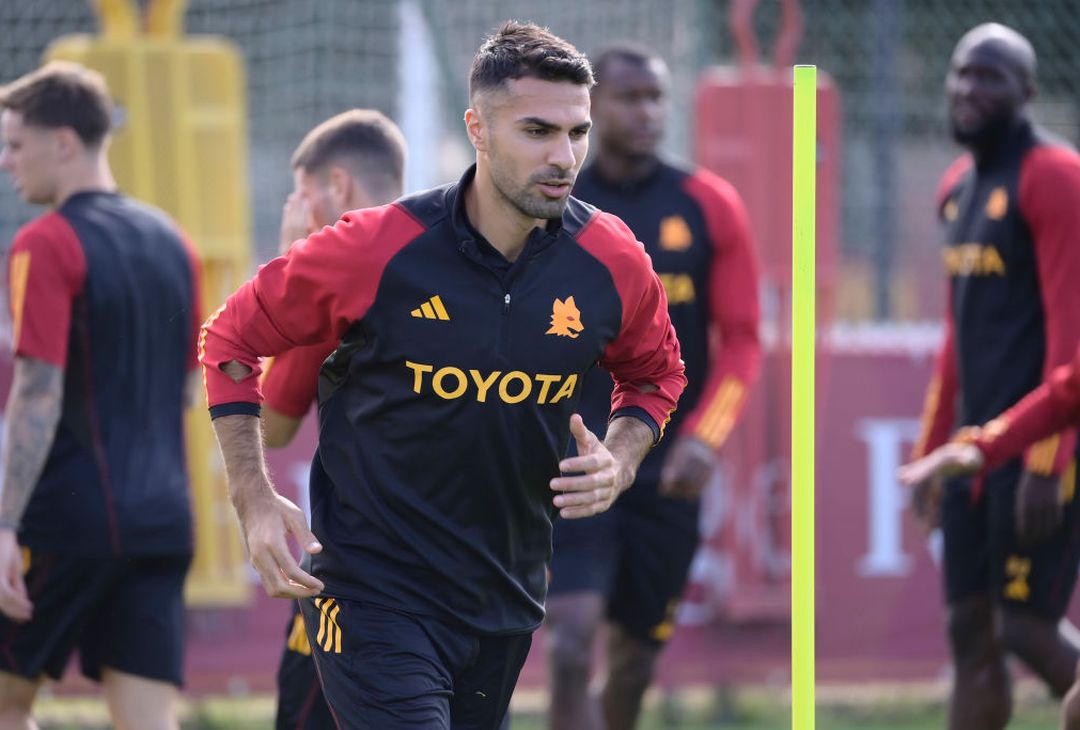 Roma, l’allenamento alla vigilia del match con lo Slavia Praga – FOTO GALLERY - immagine 23