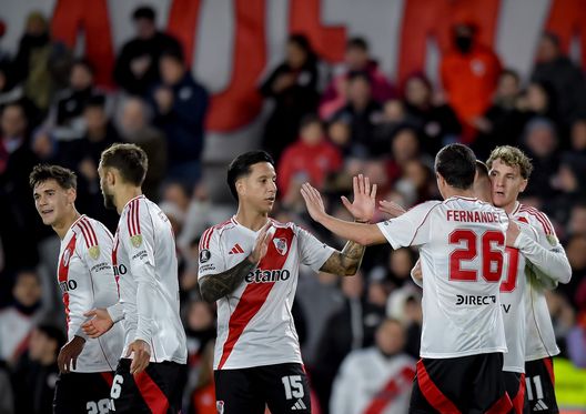 Calciatori del River Plate festeggiano dopo il gol in Copa Sudamericana (Foto di Marcelo Endelli/Getty Images) Inter-River Plate, vietato sbagliare: il pronostico di DDD per il match- immagine 4