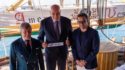 Abu Dhabi, Del Piero e il nuovo presidente della Lega Serie A visitano l’Amerigo Vespucci