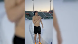 VIDEO / Follia Warholm, si allena a -21 gradi a torso nudo