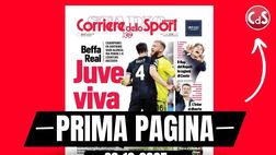 Prima pagina Corriere dello Sport: “Juventus viva: Vlahovic spreca, Bellingham non perdona”