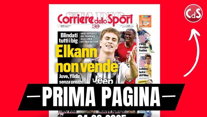 Prima pagina Corriere dello Sport: 'Theo Hernández vola da Inzaghi'