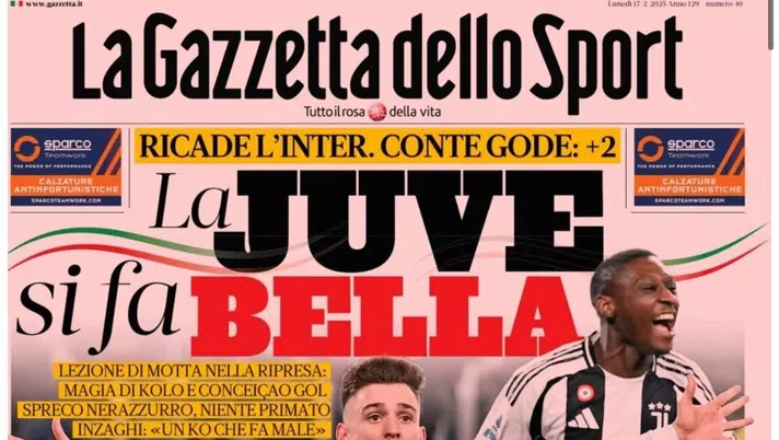 PRIMA PAGINA GAZZETTA DELLO SPORT OGGI: “Inzaghi al rinnovo, ci metto la firma”