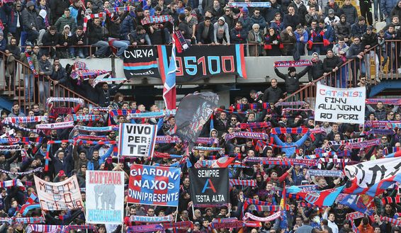 I tifosi del Catania. (Photo by Maurizio Lagana/Getty Images) Catania trapani