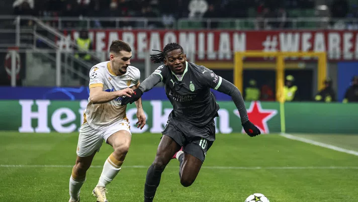 Rafael Leao AC Milan Milan-Stella Rossa 2-1 Champions League 2024-2025