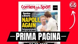 Prima pagina Corriere dello Sport: Milan al buio. EuroBonazzoli