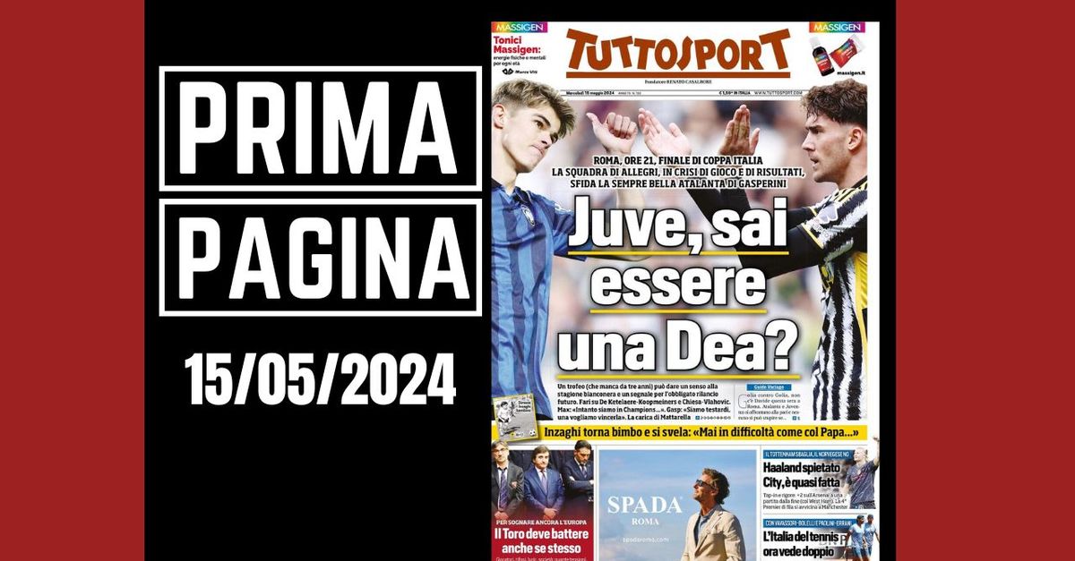 Prima pagina Tuttosport: “Juve, sai essere una Dea?”