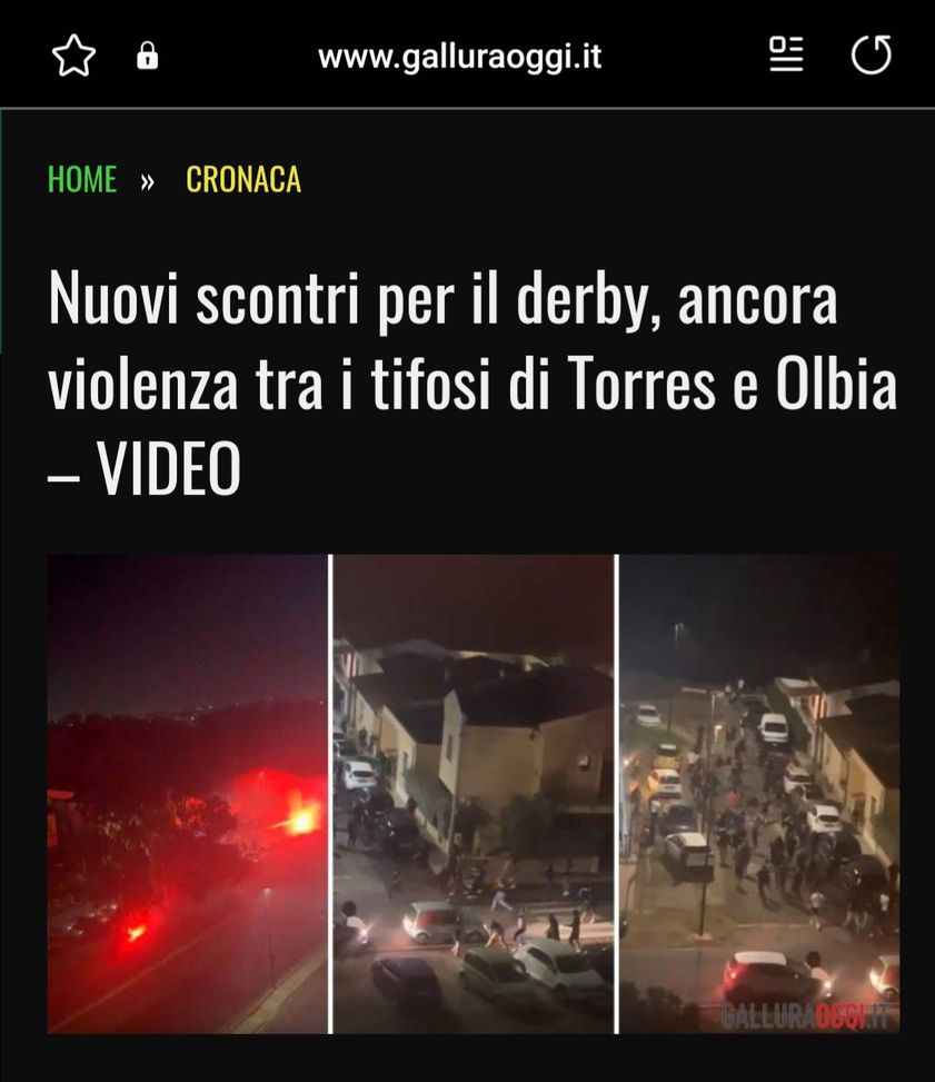 Olbia in stato d’assedio per il derby con i sassaresi: violenze, la protesta dei residenti- immagine 2