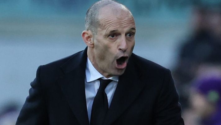 FLORENCE, ITALY - JANUARY 11: Head coach of AC Milan Massimiliano Allegri reacts during the Serie A match between ACF Fiorentina and AC Milan at Artemio Franchi on January 11, 2026 in Florence, Italy. (Photo by Claudio Villa/AC Milan via Getty Images) Allegri (conf): “Fiorentina squadra di valore. Facciamo fatica a segnare” - immagine 1