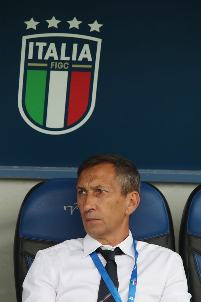 LATINA, ITALY - SEPTEMBER 05: Carmine Nunziata, Ct dell'Italia Under 21. (Foto di Paolo Bruno/Getty Images) Under 21, Slovacchia-Italia: Nunziata punta su Baldanzi. Il pronostico di DDD- immagine 2