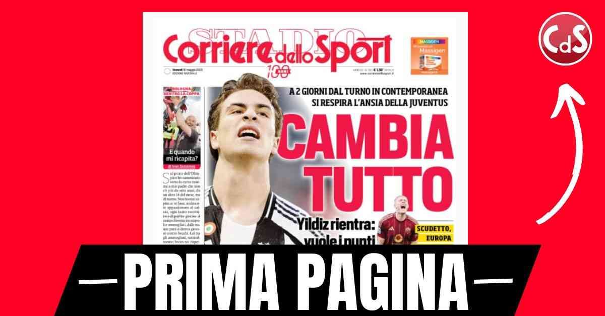 prima pagina corriere dello sport scudetto europa e salvezza che incroci da Pianetamilan.it prima pagina corriere dello sport scudetto europa e salvezza che incroci